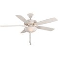 Hampton Bay 52 in. ENERGY STAR LED Matte White Ceiling Fan with Light Kit 37532